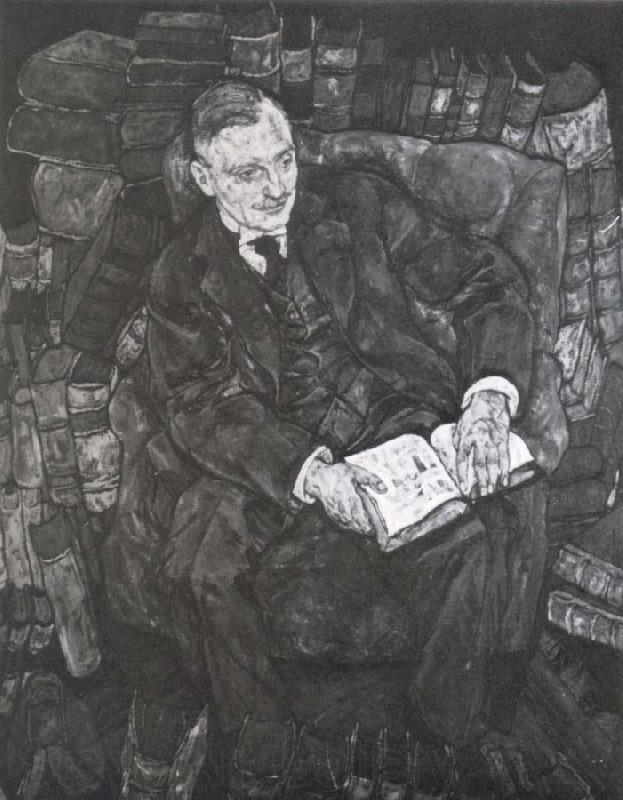 Egon Schiele Portrait of Dr.Franz Martin Haberditzl Norge oil painting art